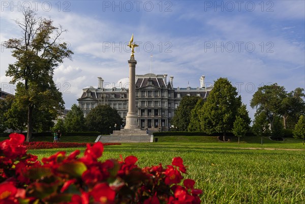 Washington Mall with obelisk and Capitol in Washington D. C.