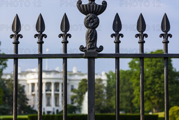 The white house with park