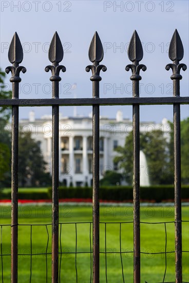 The white house with park