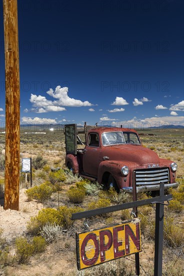 Decommissioned classic car