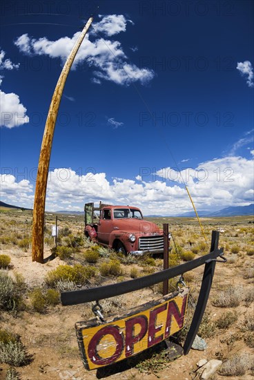 Decommissioned classic car