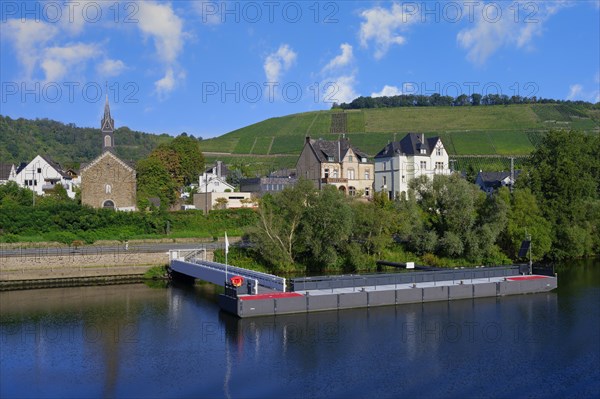 Winningen city along the Moselle