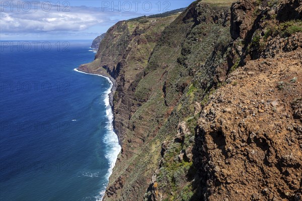 View of the cliffs from the Miradouro Farol da Ponta do Pargo