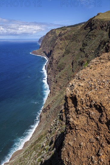 View of the cliffs from the Miradouro Farol da Ponta do Pargo