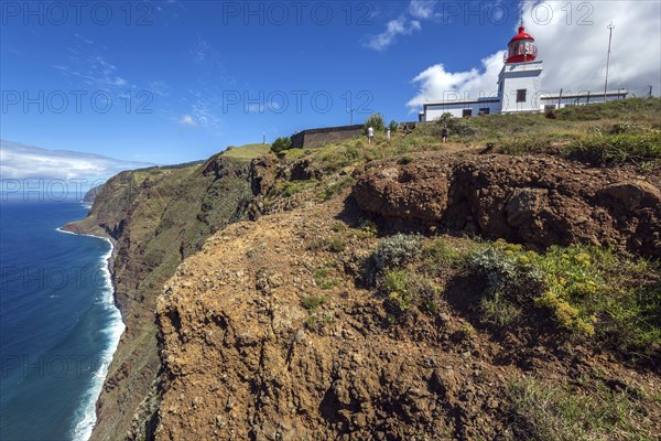 Farol da Ponta do Pargo lighthouse and cliffs