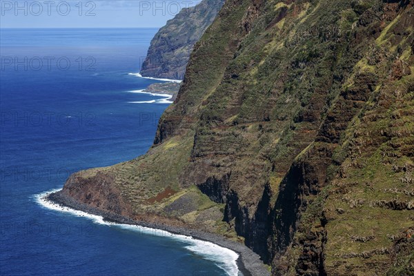 View of the cliffs from the Miradouro Farol da Ponta do Pargo