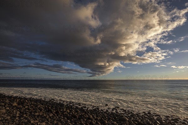 Sea and dramatic cloud atmosphere