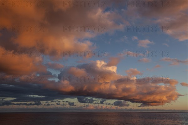 Sea and dramatic cloud atmosphere