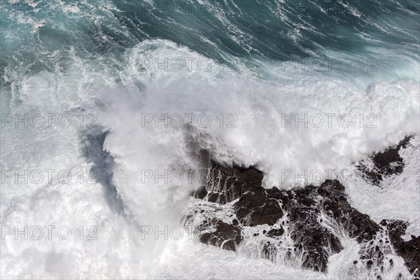 Sea surf on rocks