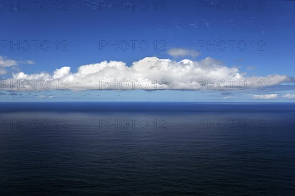 Blue sea and clouds