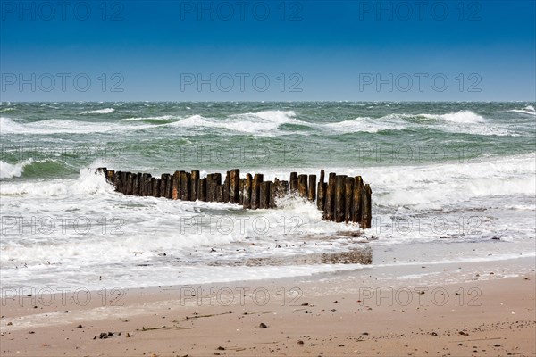 Winter storm on the Baltic Sea