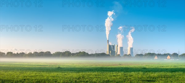 The Schkopau lignite-fired power station in the morning