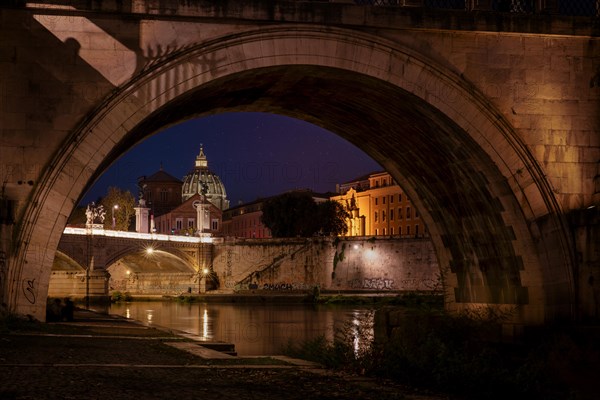 Ponte Sant'Angelo and St Peters Basilica