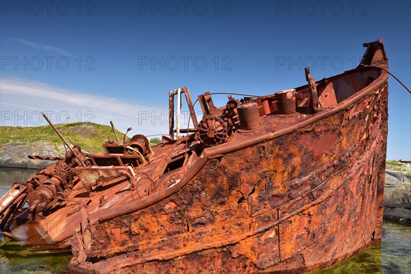 Shipwreck on the Atlantic Road in Norway