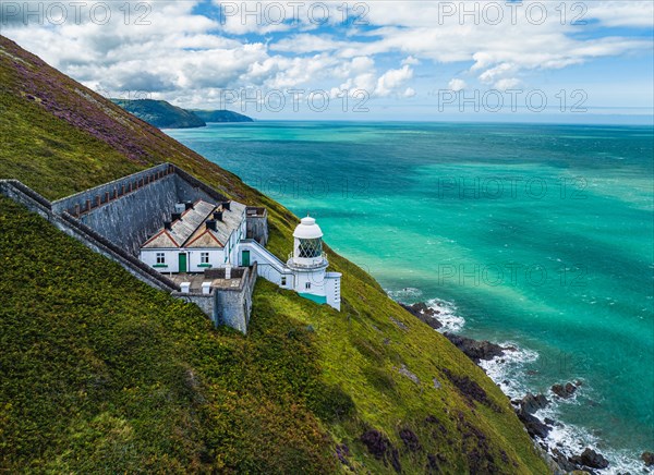 The Lighthouse Keepers Cottage from a drone