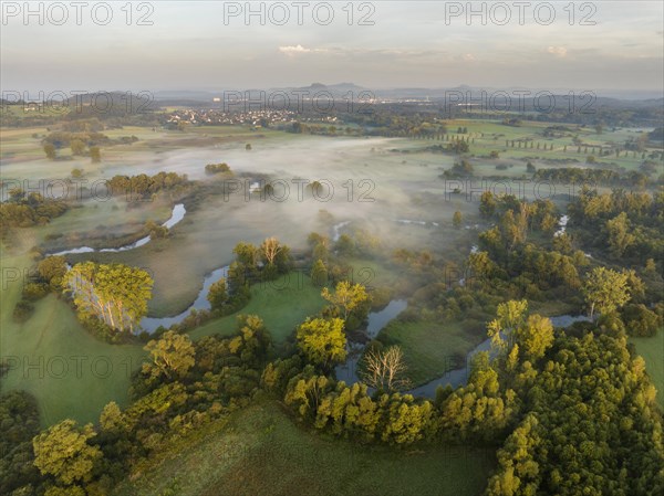 Aerial view of the Radolfzeller Aach