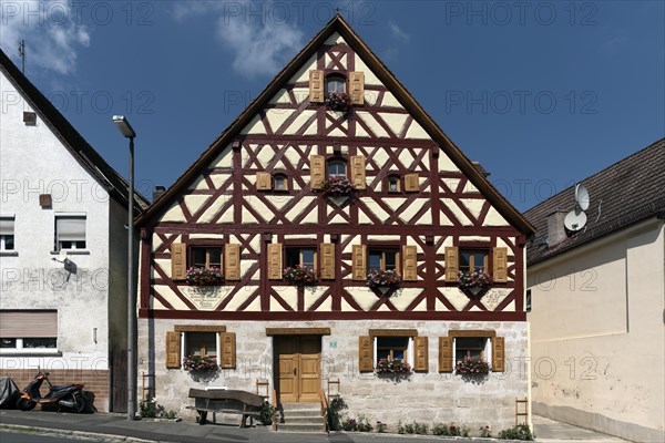 Historic half-timbered house built in 1641