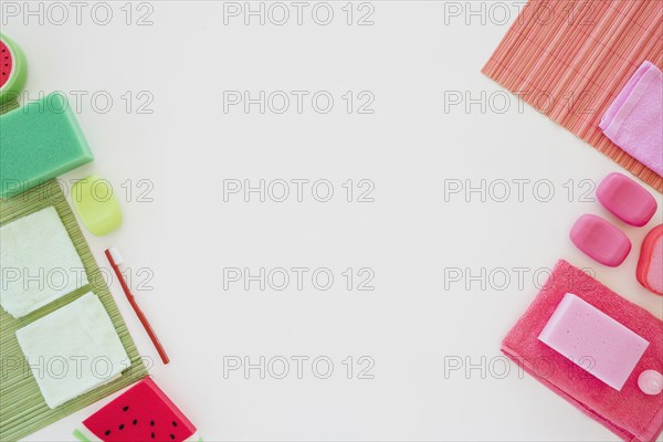 Personal hygienic products bright colors
