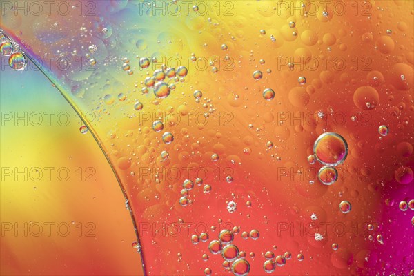 Rainbow abstract bubbles texture