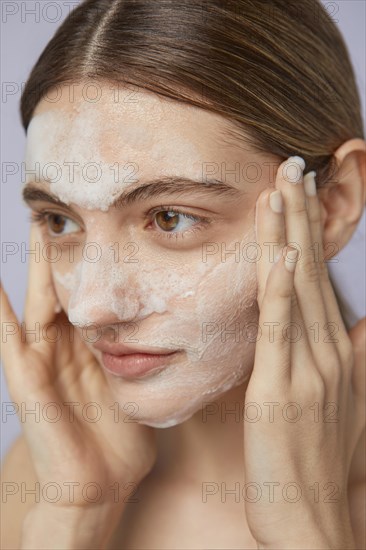 Self care concept with facial mask