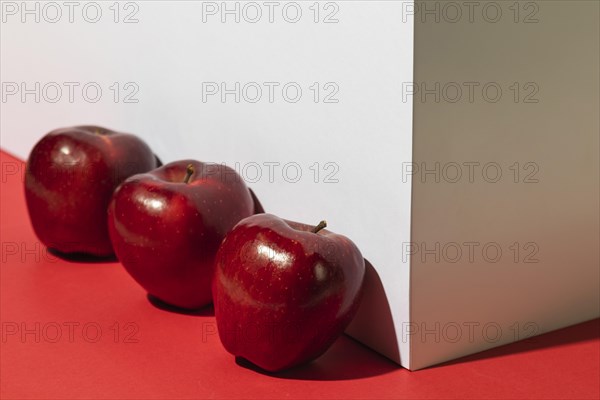 Three apples podium