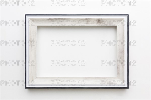 Top view beautiful wooden frame concept