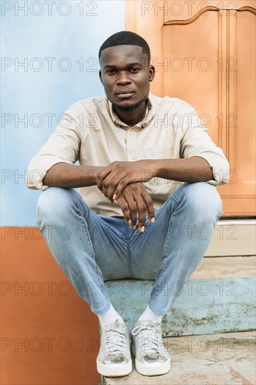 Young man posing outdoor 4