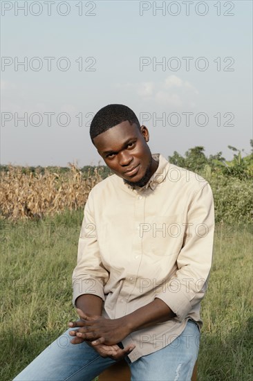 Young man posing outdoor 8