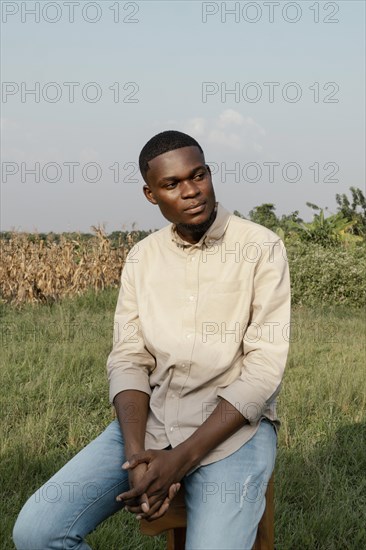 Young man posing outdoor 9