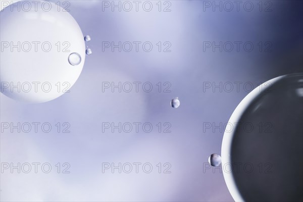 Abstract bubbles gradient blurred background