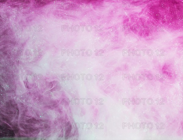 Abstract heavy pink fog with blue bits