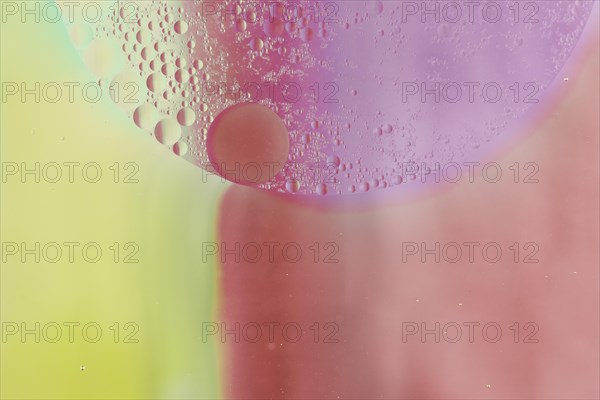 Bubbles semi circle shape colorful background