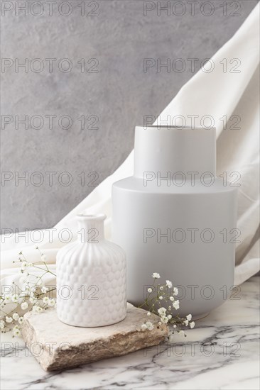 Ceramic vases with flowers