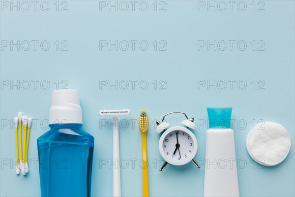 Dental mouth wash alarm clock