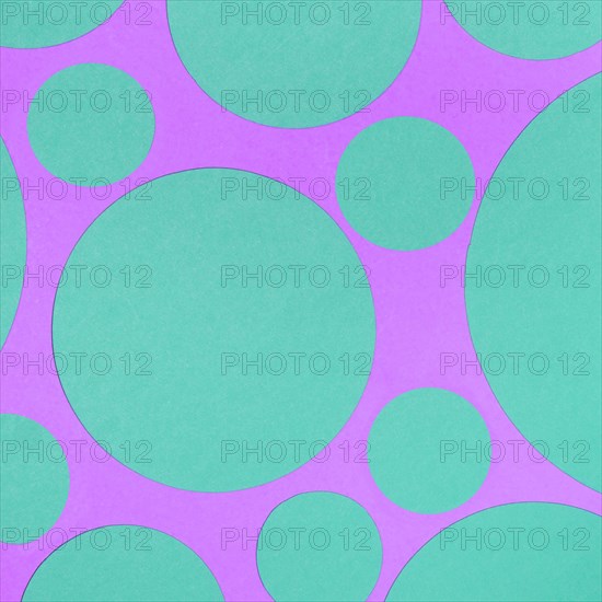 Green geometric circle shape backdrop