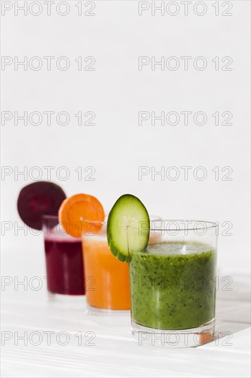 Homemade vegetable smoothies