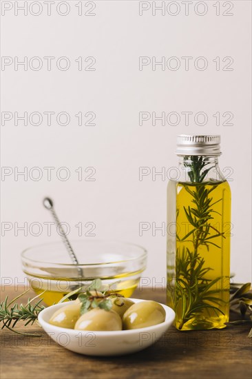 Olives with rosemary oil