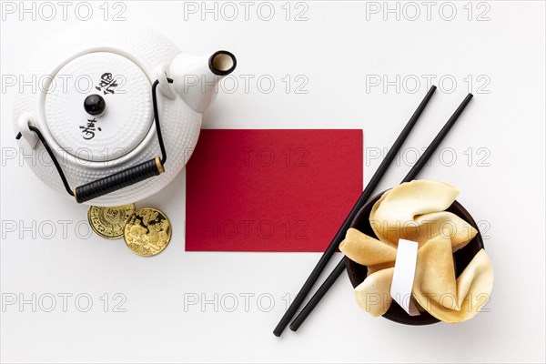 Teapot card mock up chinese new year