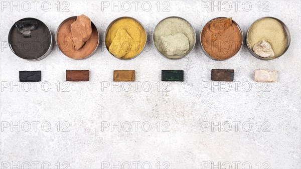 Top view organic dye pigment 22