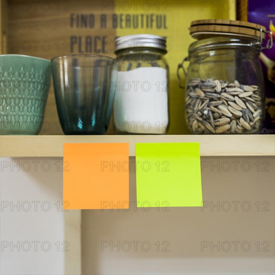 Two sticky notes kitchen