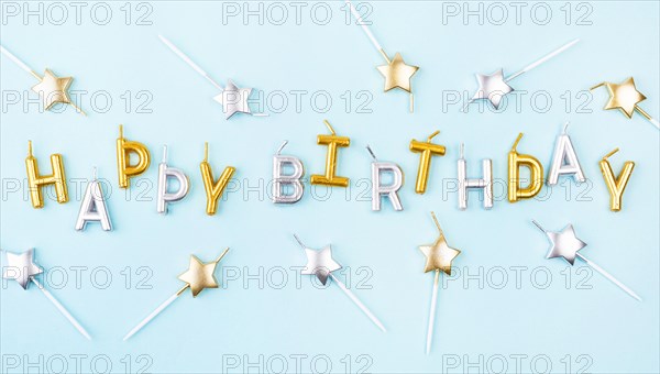 View star shaped birthday candles