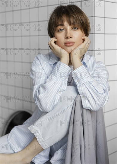 Beautiful young female posing 3