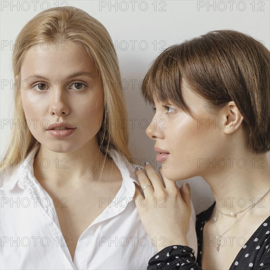 Beautiful young females posing