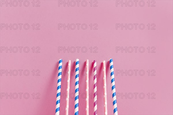 Colorful plastic straw collection 9