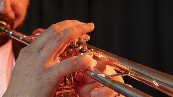 Musician celebrating jazz day