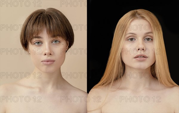 Portrait young females