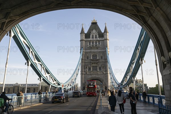 On Tower Bridge in London