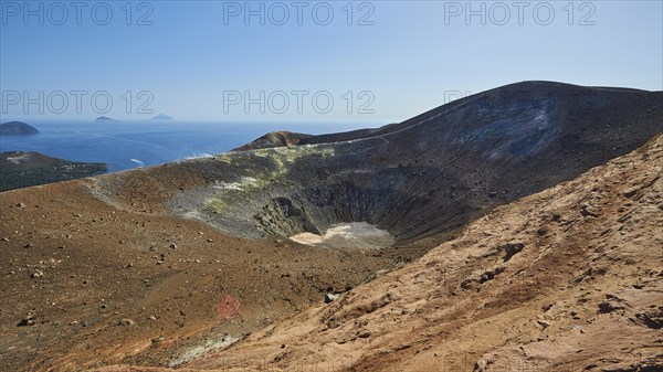 View into the crater