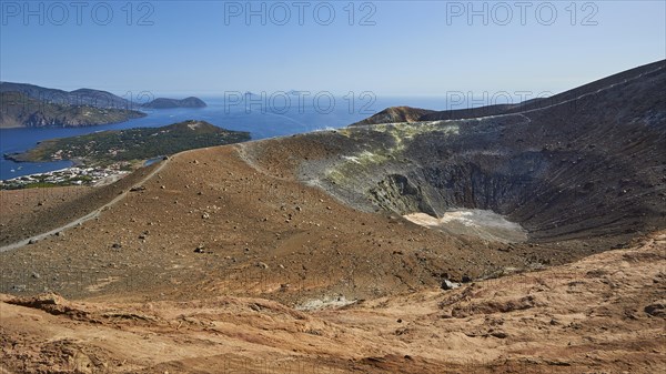 View into the crater