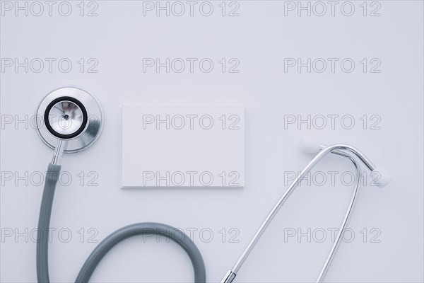 Stethoscope with business card